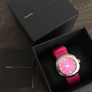 Brand New Marc Jacobs Pink Leather Watch